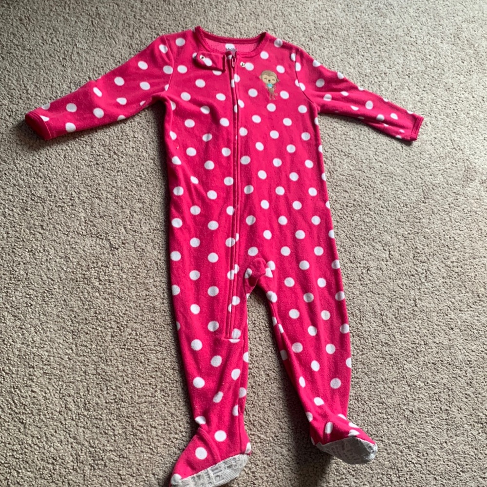 Little girls pink onesie size 18 months